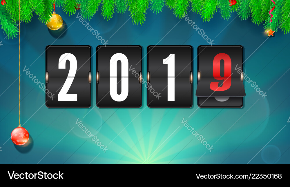 New year background with fir-tree branches New year background with fir-tree branches Vector Image