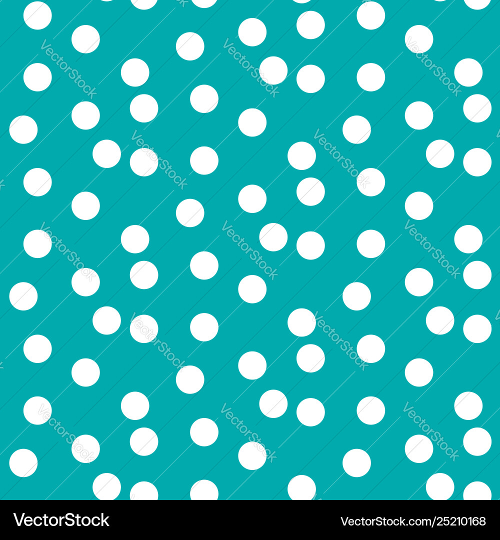 Turquoise background random scattered circle dots Vector Image