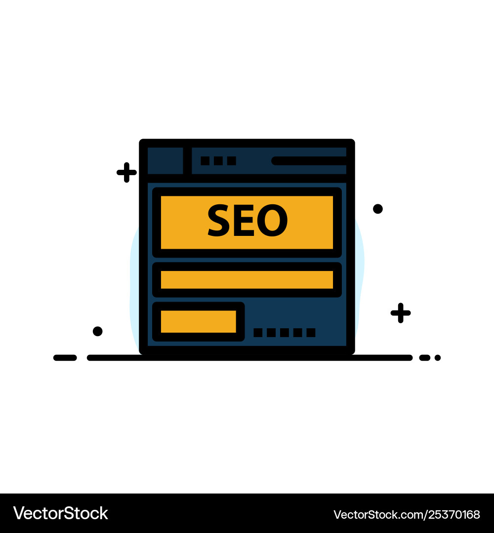 Website server data hosting seo tech business Website server data hosting seo tech business vector image