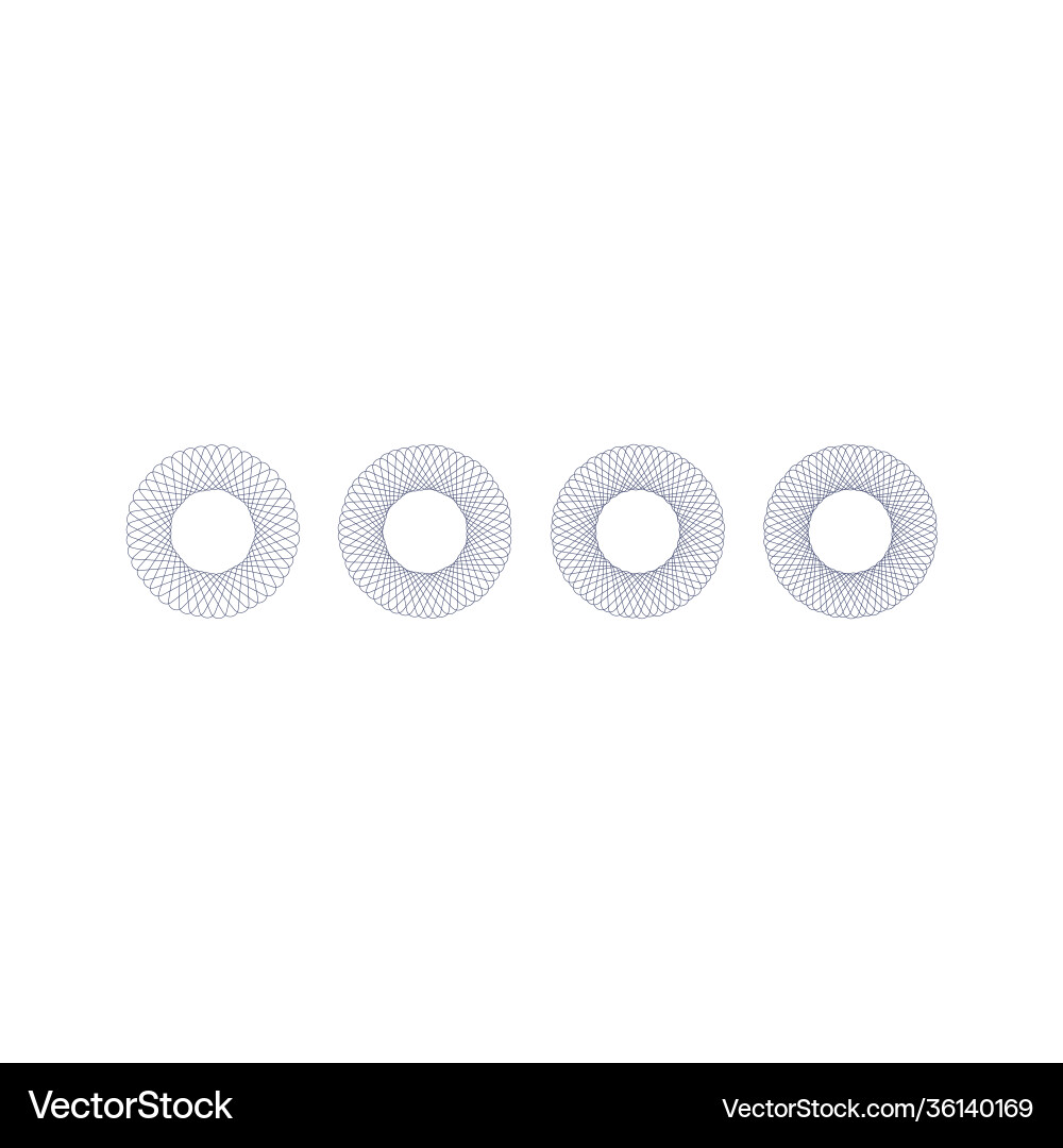 A complex pattern circles geometric circular A complex pattern circles geometric circular vector image