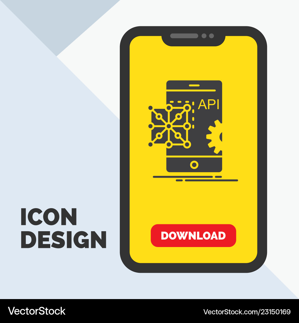 API Application Development Icons vector image