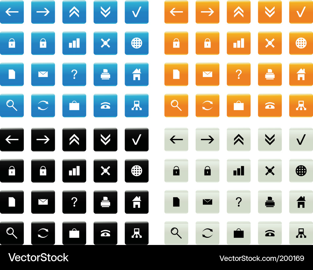 Button Vector Image