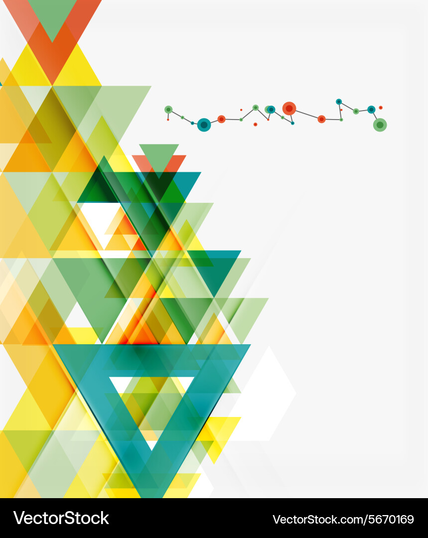 Clean colorful unusual geometric pattern design vector image