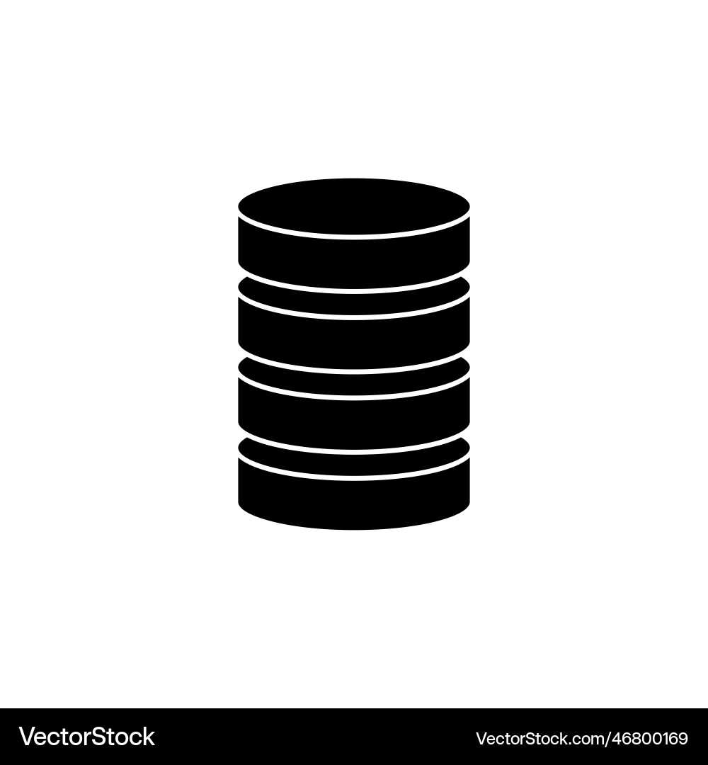 Database icon Database icon Vector Image