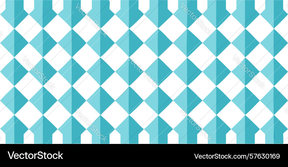 Geometric blue cube tiling pattern design vector image