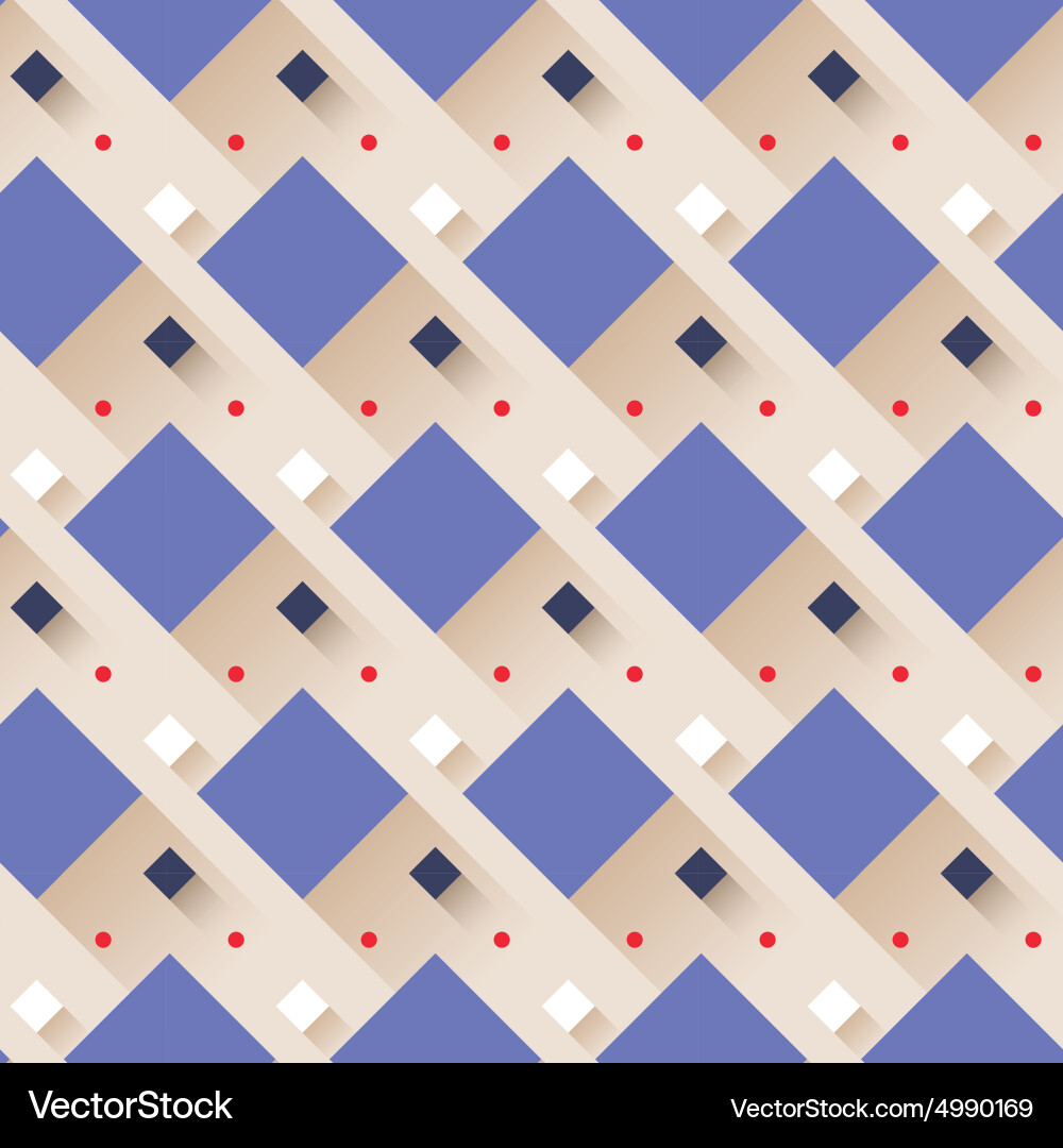Geometric Square Pattern vector image