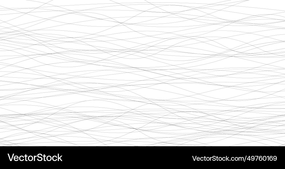 Hand drawn lines abstract pattern wave simple Vector Image