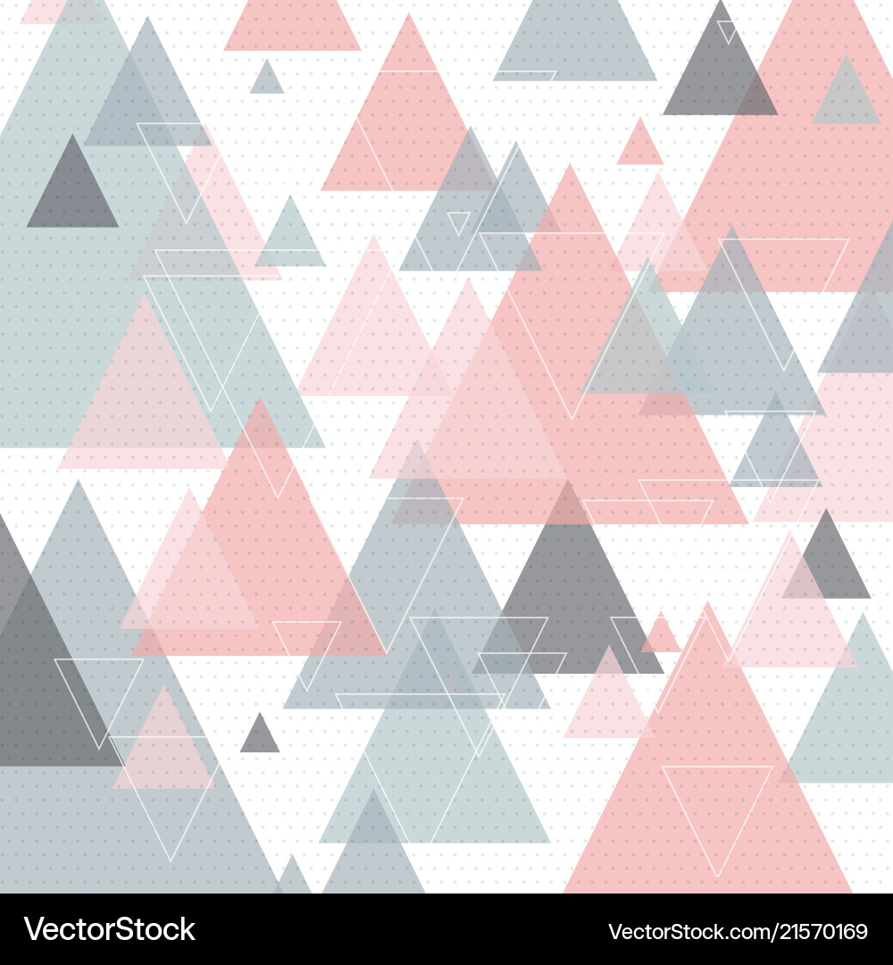 Scandinavian abstract triangular art vector image