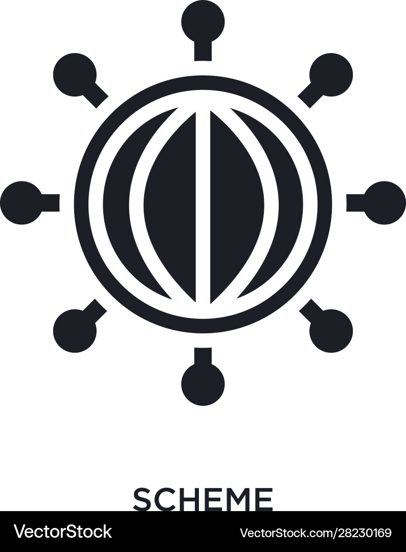 Scheme isolated icon simple element from vector image