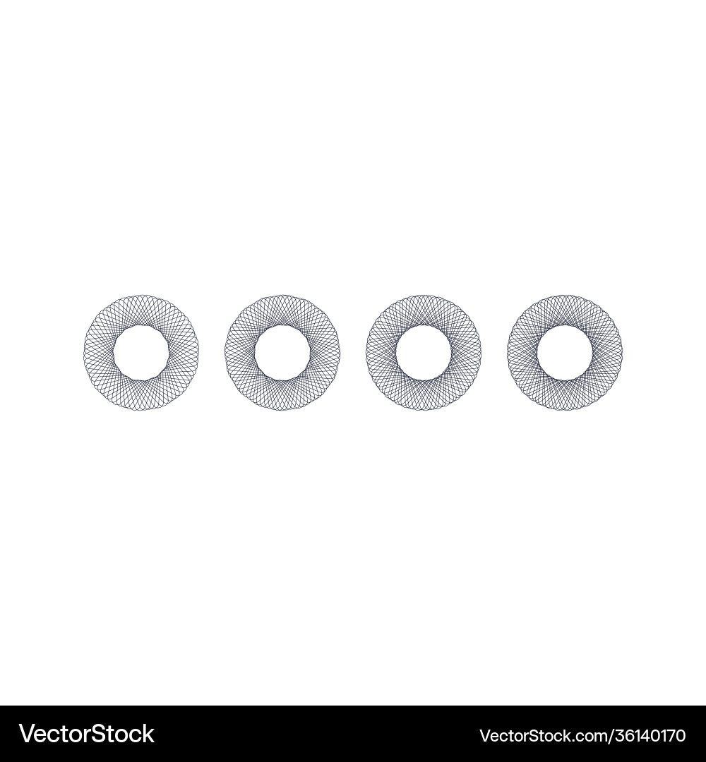 A complex pattern circles geometric circular A complex pattern circles geometric circular vector image