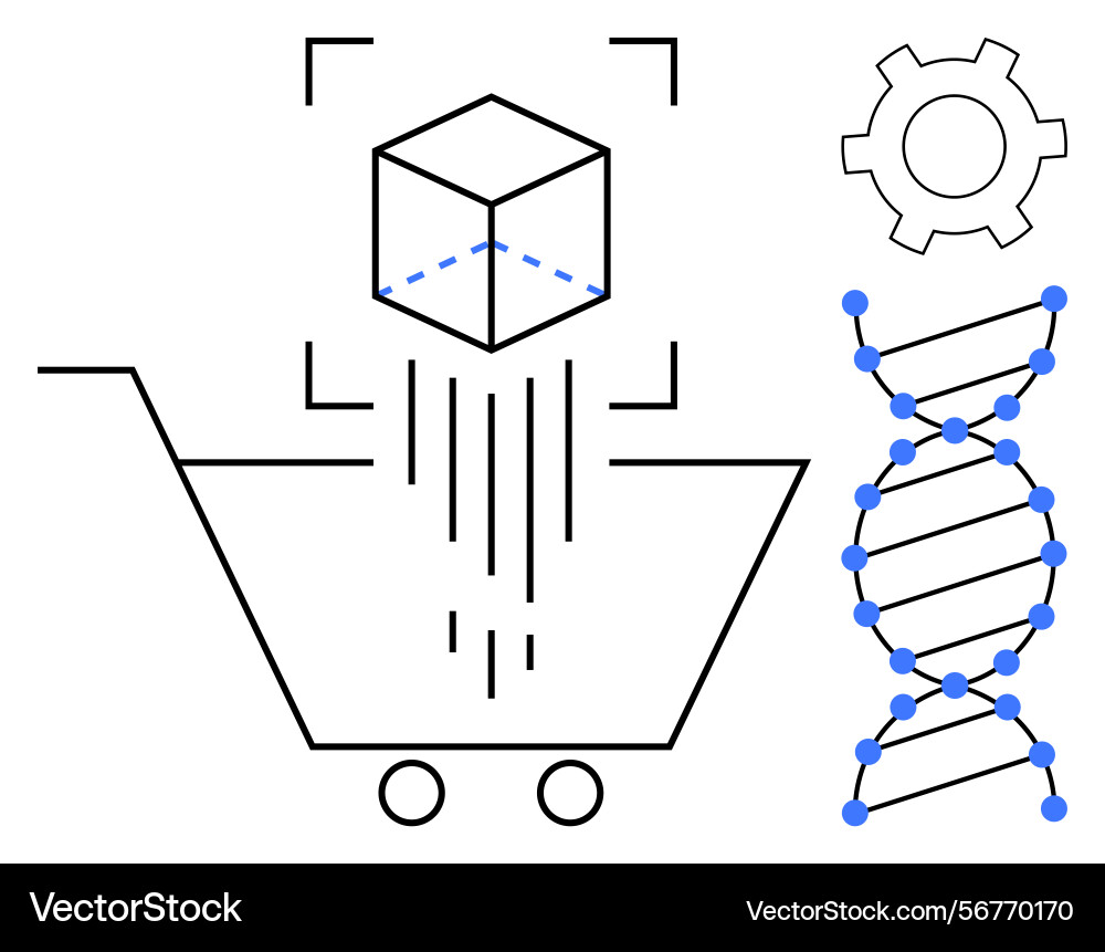 Digital transformation innovation in e-commerce Digital transformation innovation in e-commerce Vector Image