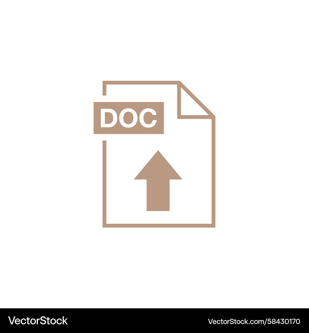 Document Upload Icon Vector Image