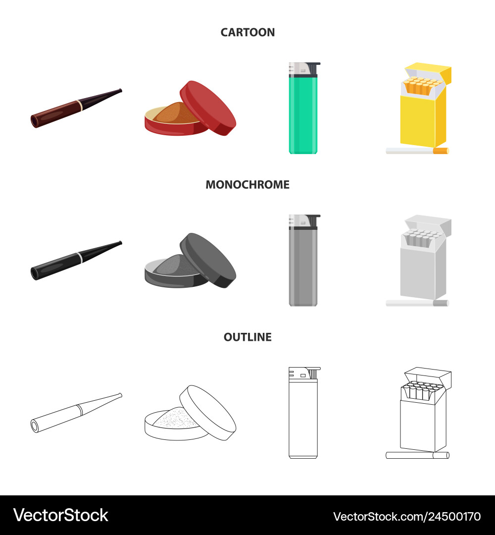 Isolated object of refuse and stop symbol vector image