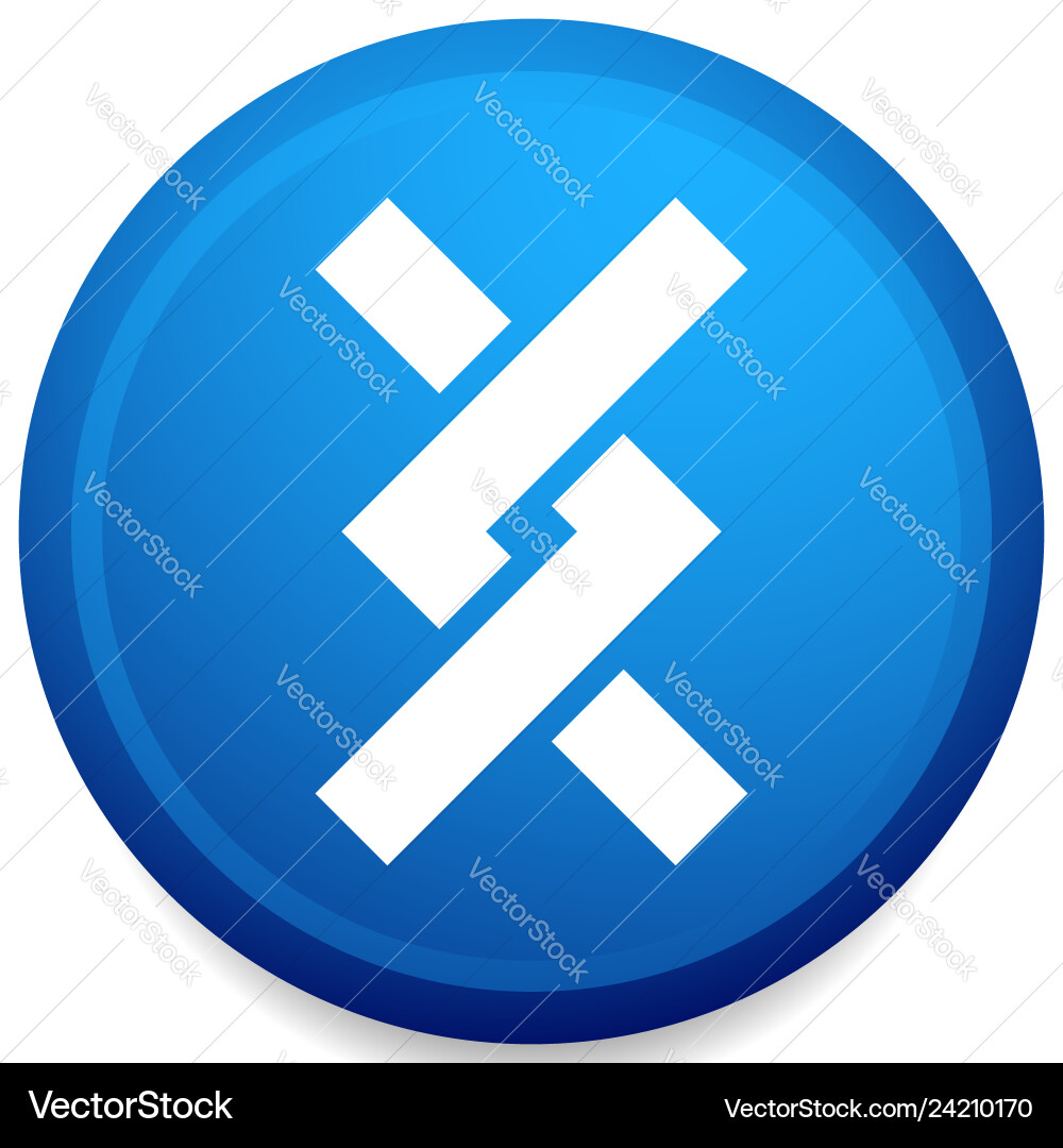 Overlapping intersecting knotted lines icon Vector Image