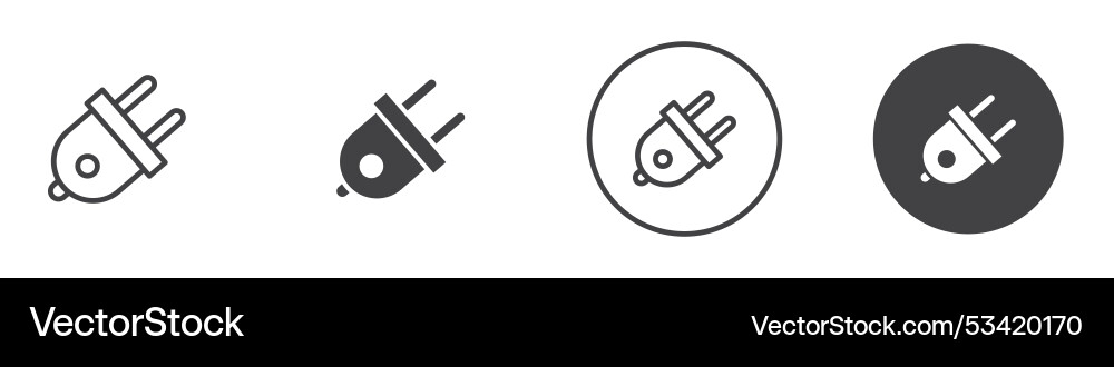 Plugin icon thin line Plugin icon thin line Vector Image