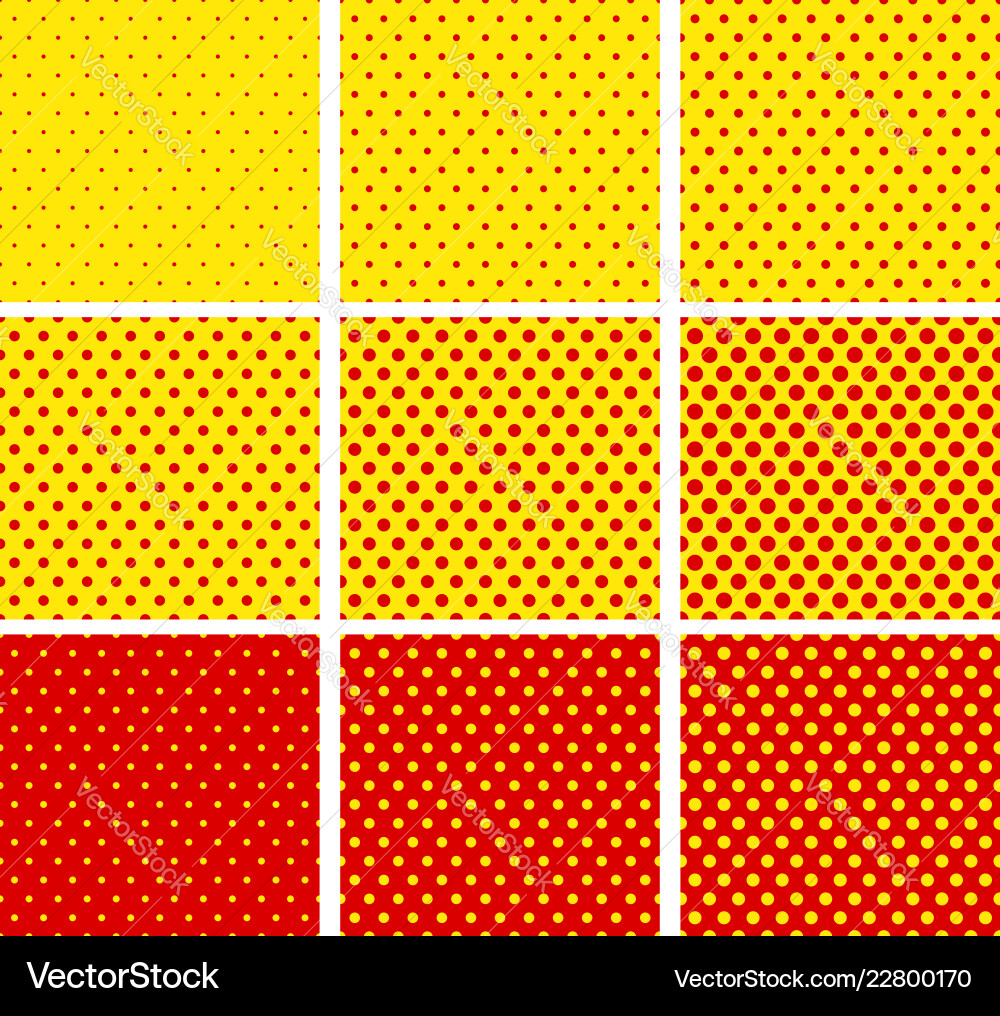 Pop art pattern 9 variation can be repeated Pop art pattern 9 variation can be repeated vector image