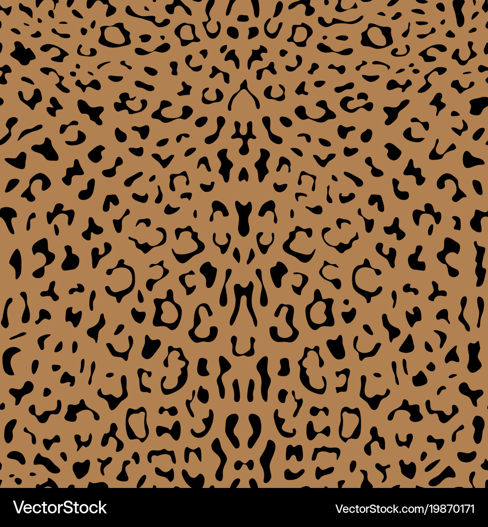 Abstract ink leopard seamless pattern vector image