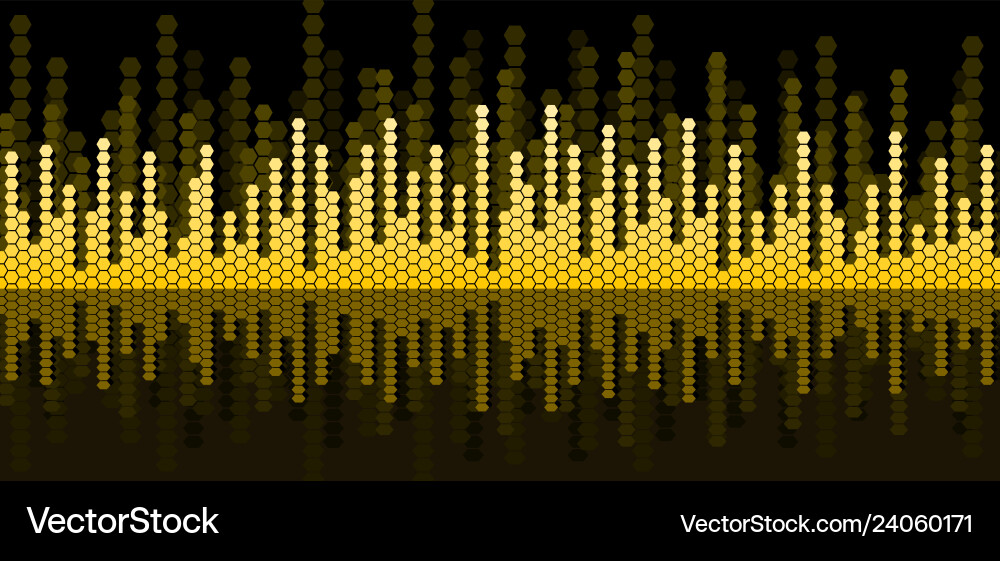 Background with sound scale vector image