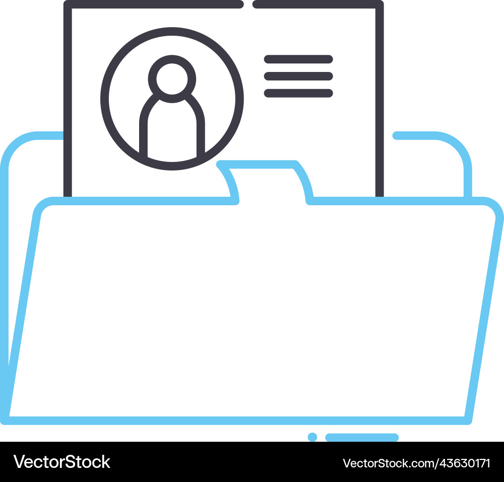 Business contract line icon outline symbol Business contract line icon outline symbol vector image
