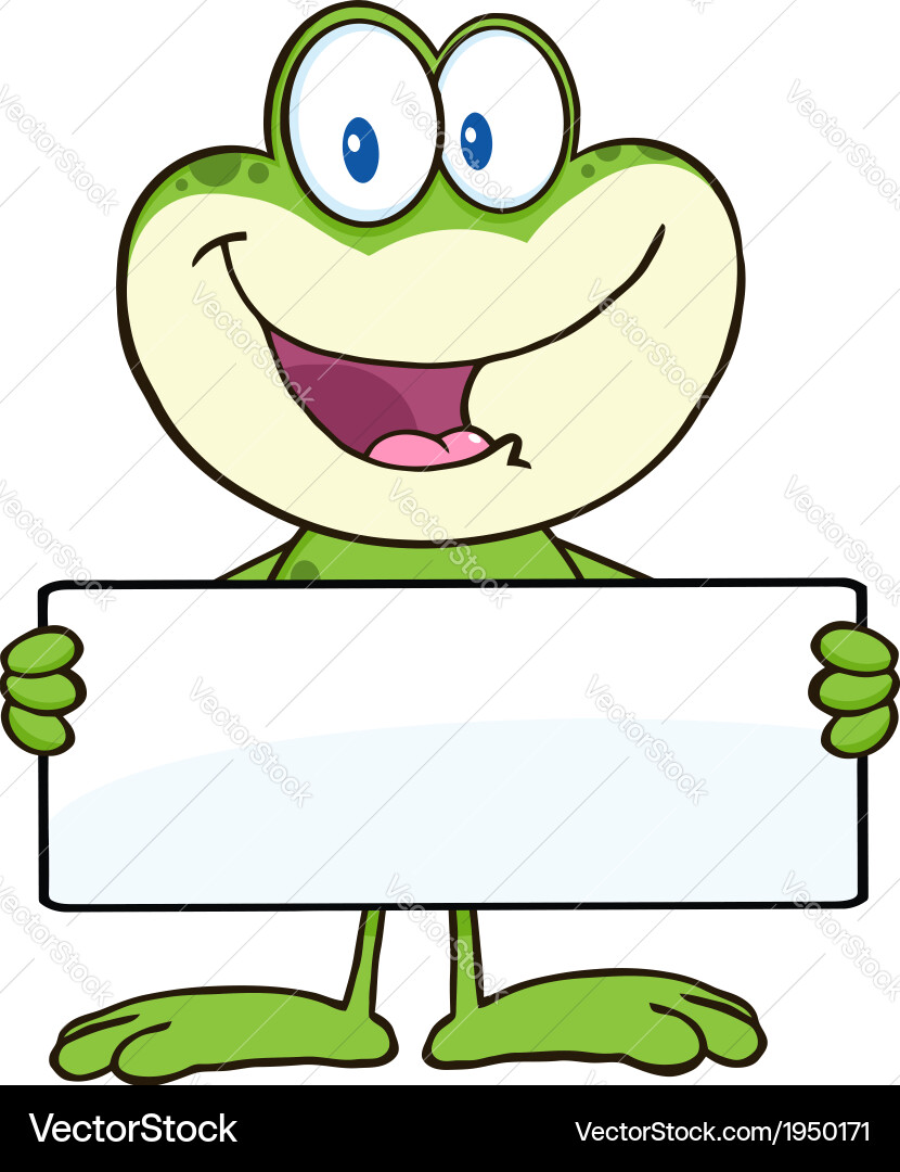 Cartoon frog Vector Image