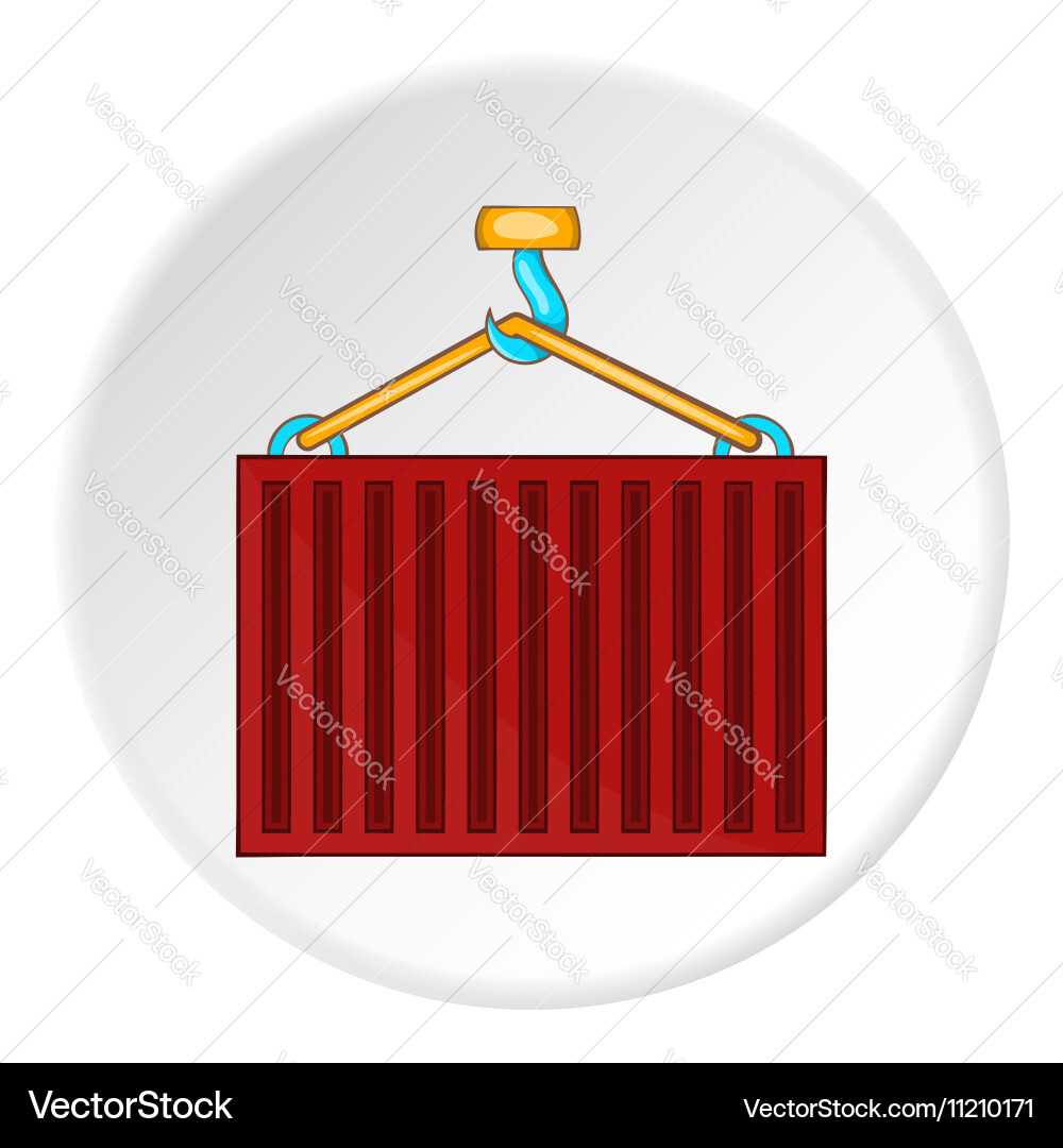 Crane icon flat style Royalty Free Vector Image