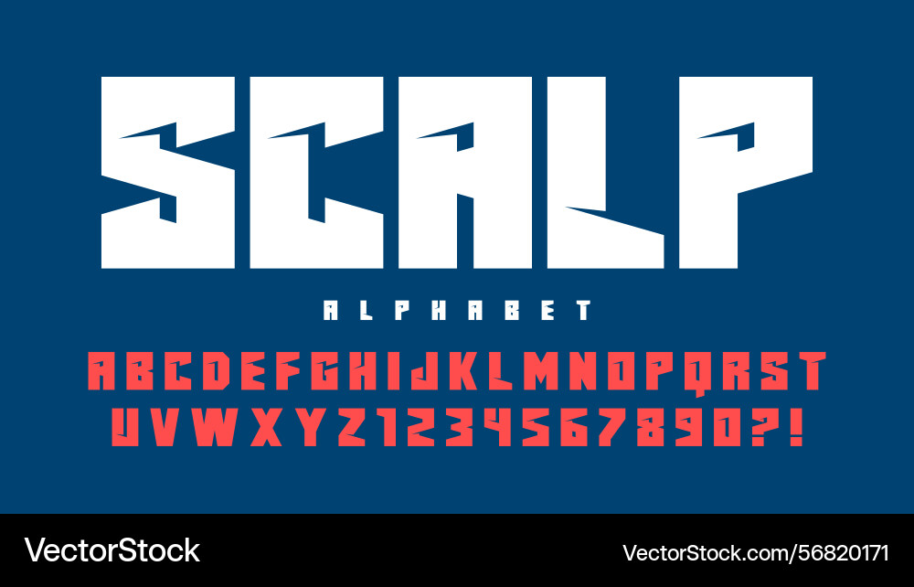 Dynamic alphabet design typeface letters Dynamic alphabet design typeface letters vector image