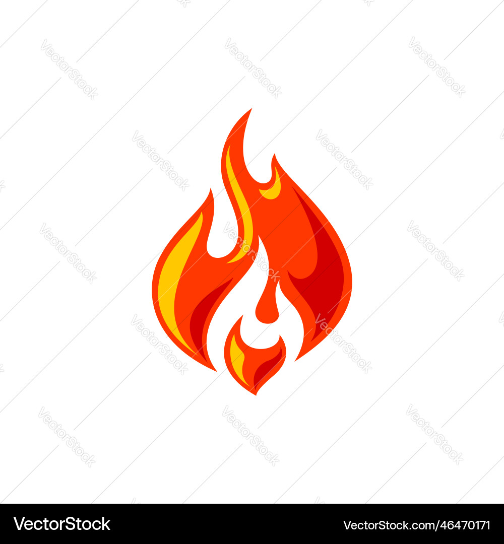 Fire flame for logo hot blazing symbol brand sign Fire flame for logo hot blazing symbol brand sign vector image