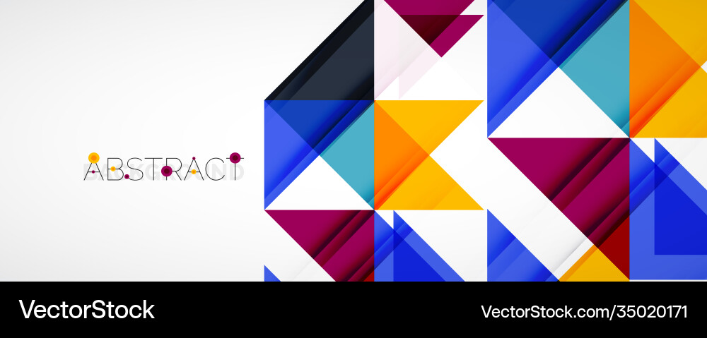 Geometric abstract background techno color Geometric abstract background techno color vector image