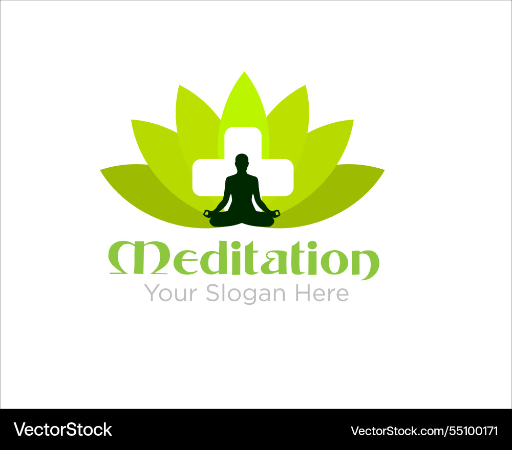 Meditation Gesundheits-Logo-Designs für Spa Meditation Gesundheits-Logo-Designs für Spa vektorbild
