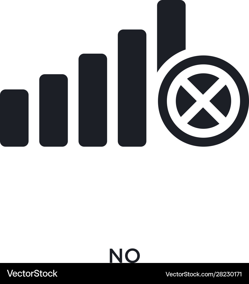 No isolated icon simple element from electrian Vector Image