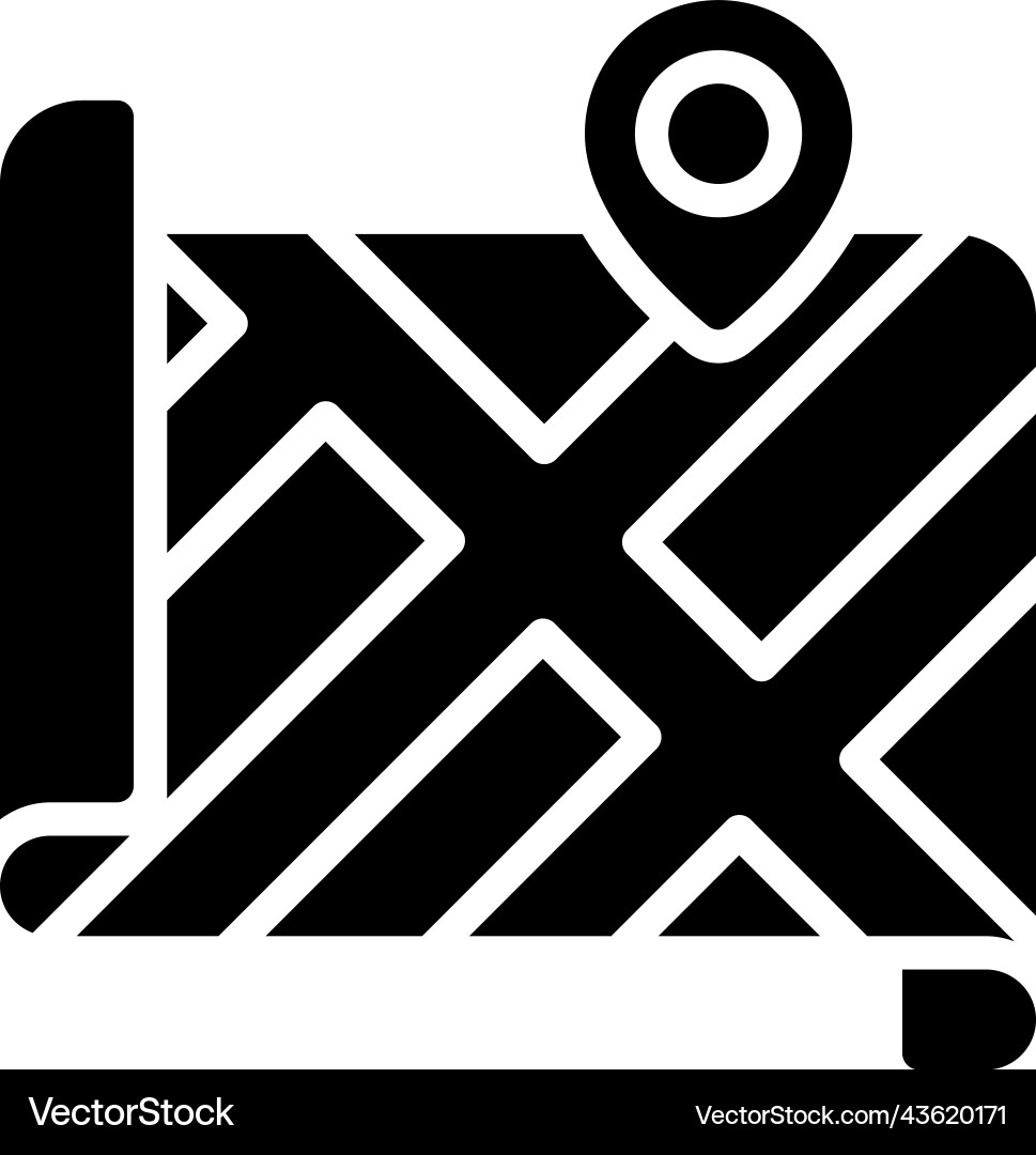 Pin Map Navigation Icon vector image