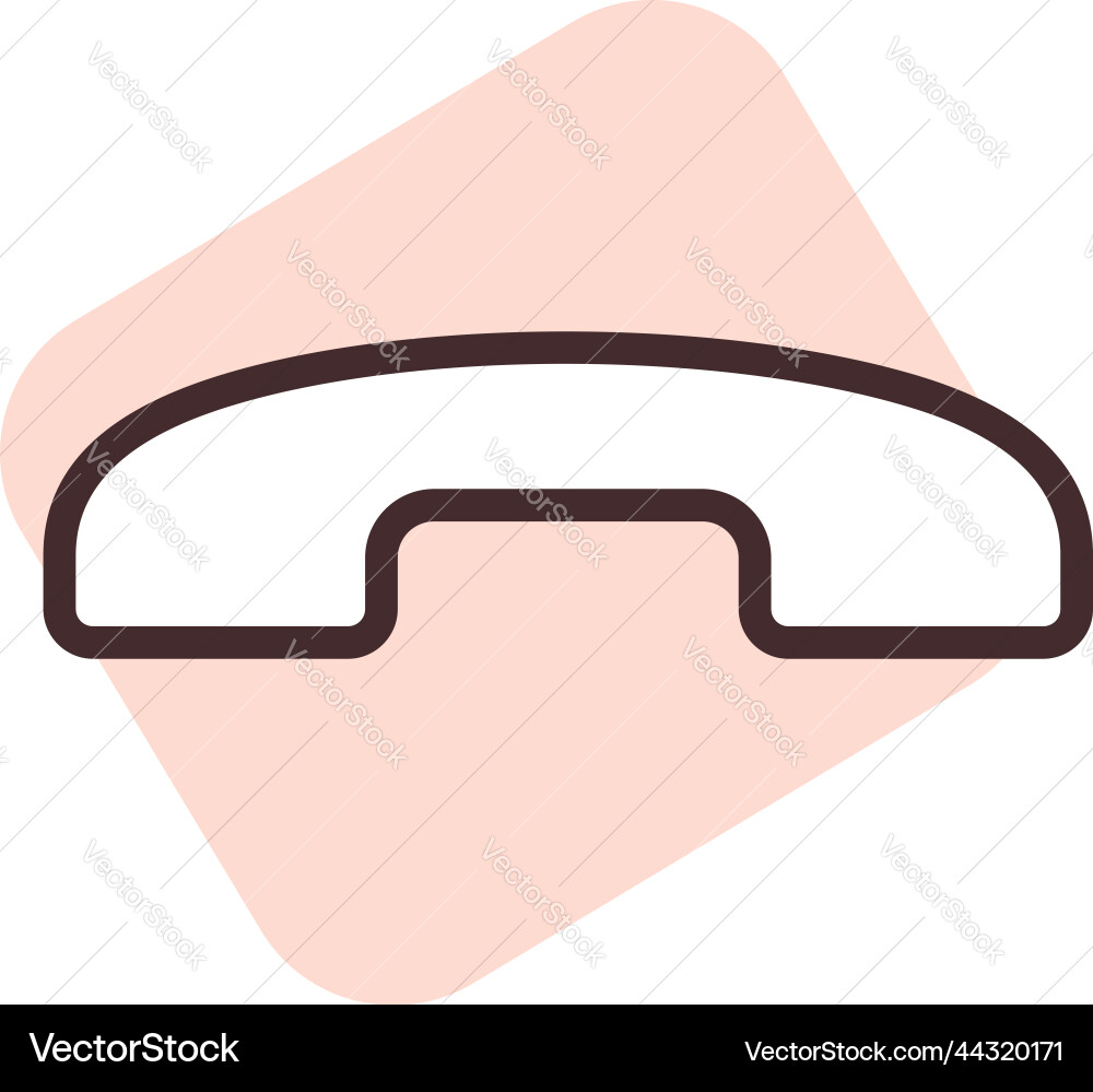 Ui call on white background vector image