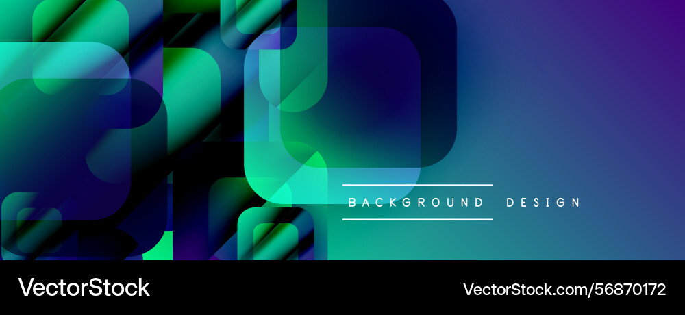 Abstract geometric shapes overlap creating Vector Image
