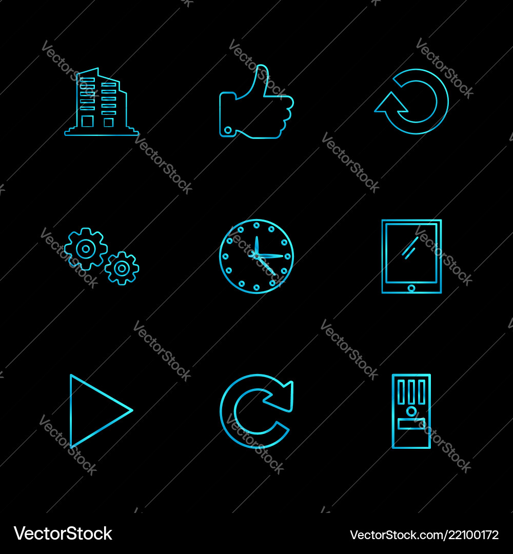 Building like reset tablet cpu clock setting Vector Image