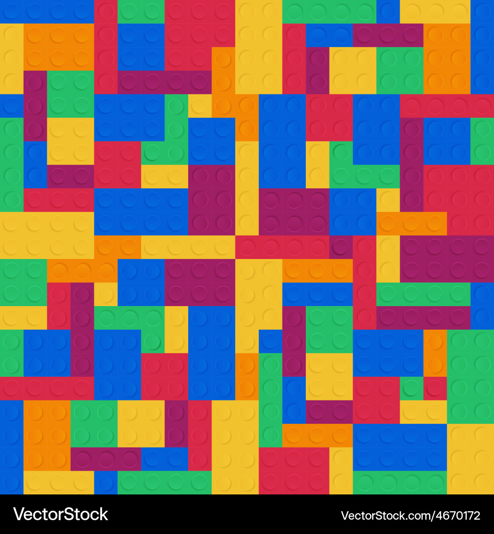 Colorful Block Pattern Vector Image