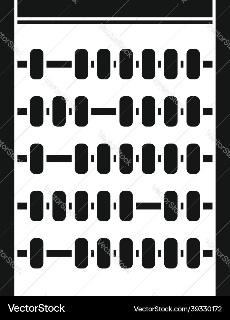 Counting abacus icon simple math toy Counting abacus icon simple math toy vector image