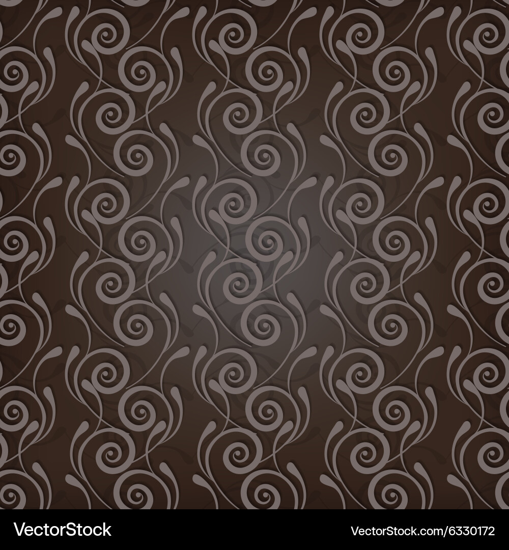 Curls seamless pattern vector image