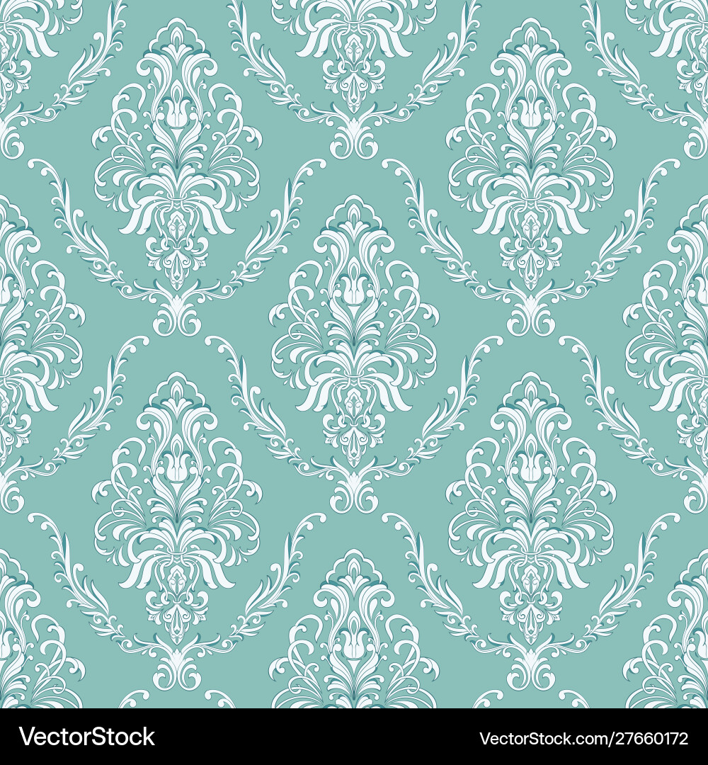 Damask seamless pattern background Damask seamless pattern background vector image