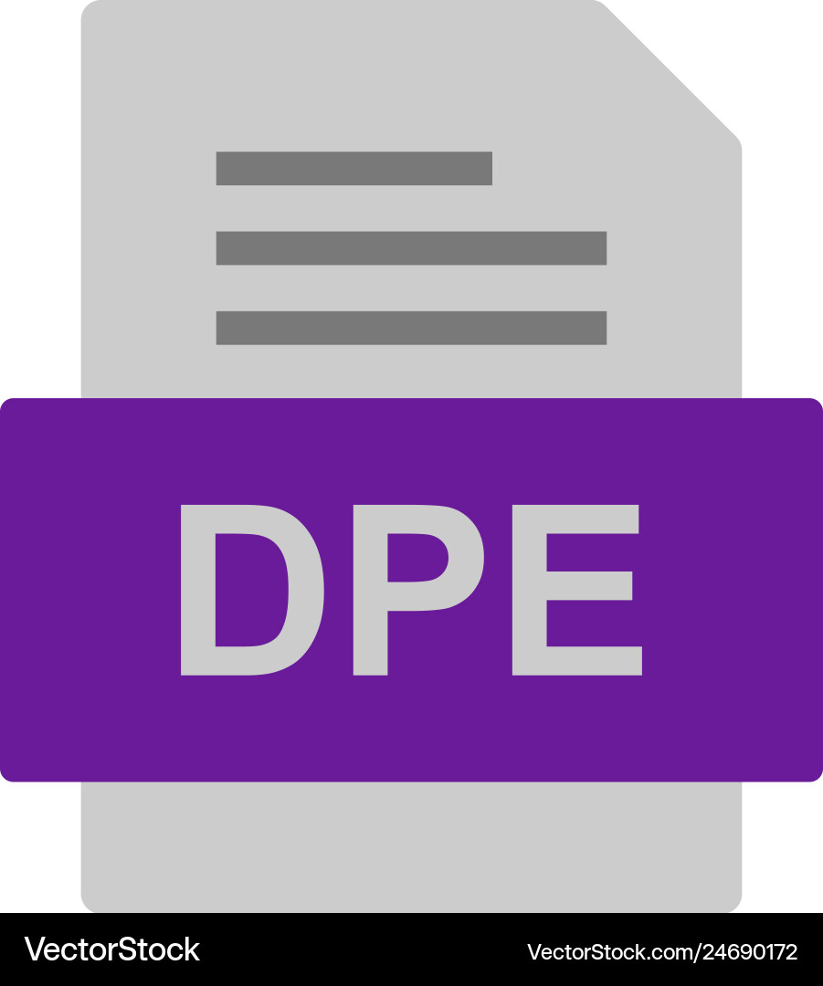 Dpe file document icon Vector Image