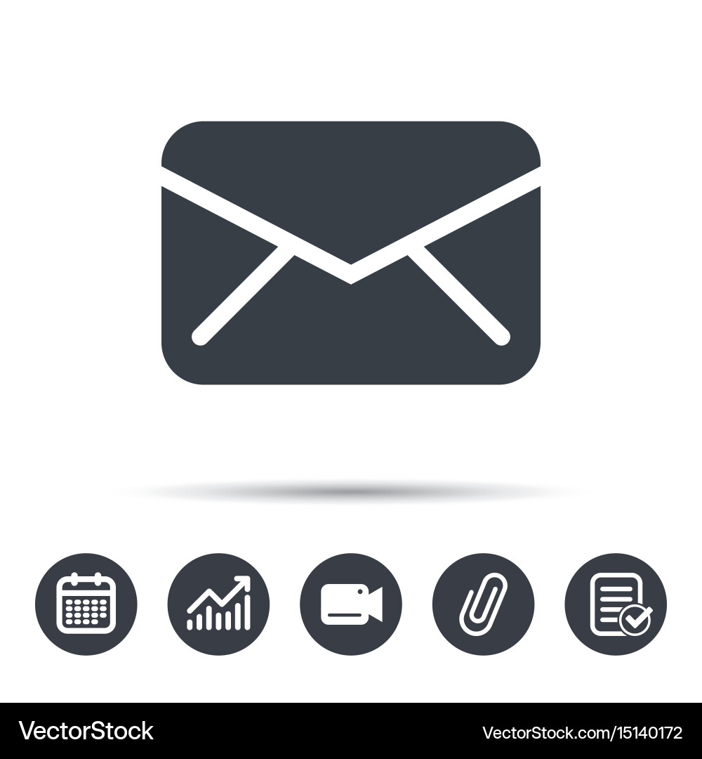 Envelope icon send message sign vector image