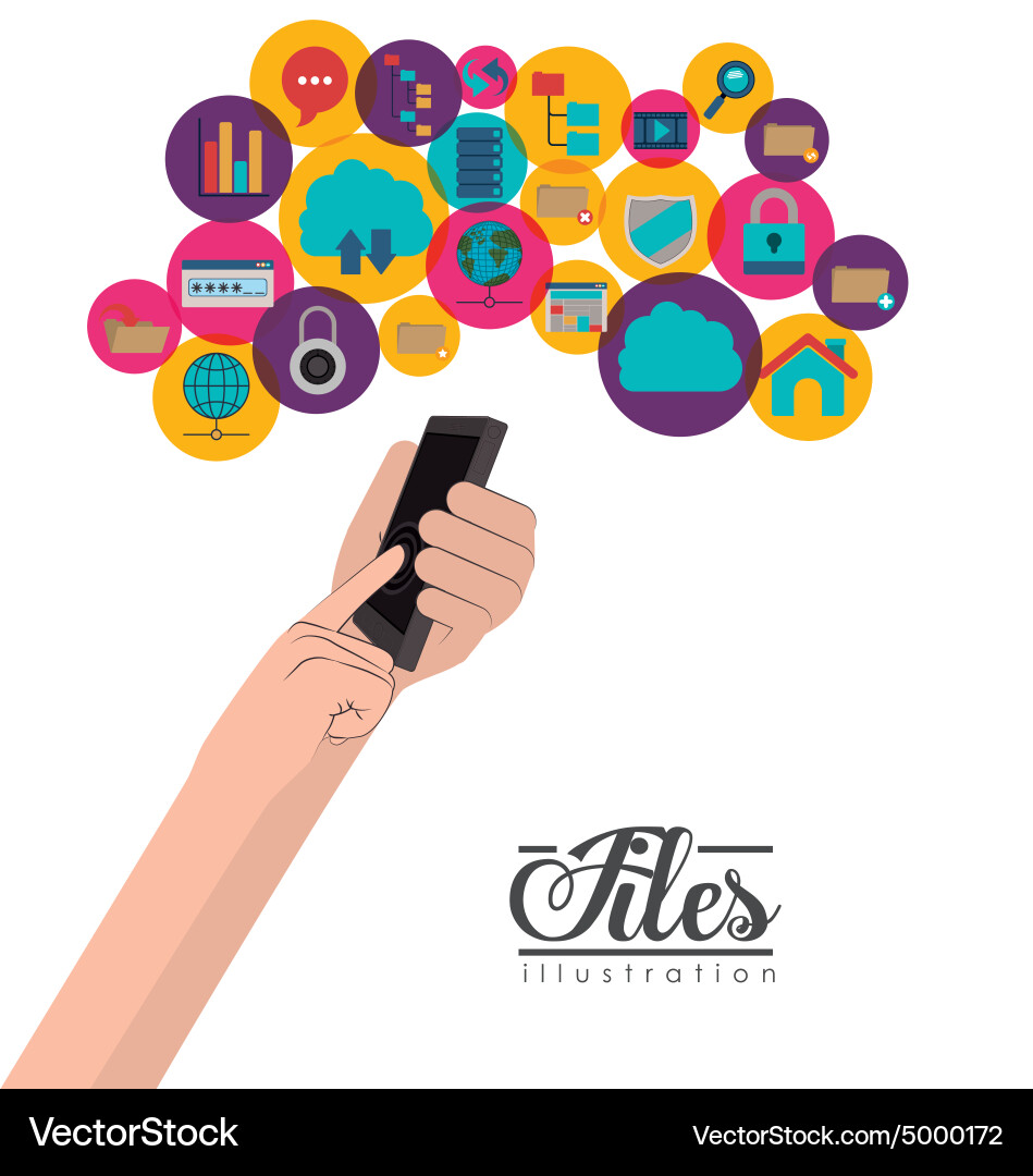 Files design vector image