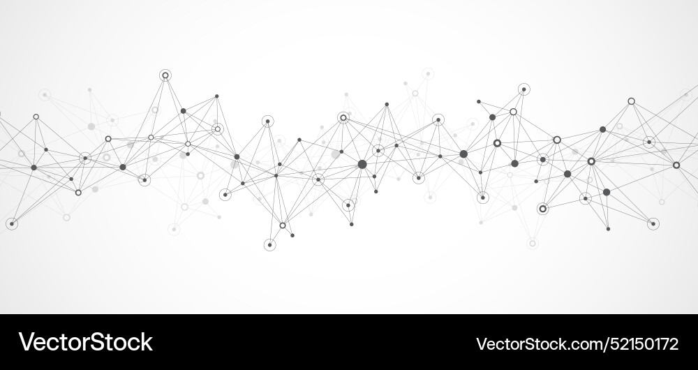 Global network connection banner design template Global network connection banner design template vector image