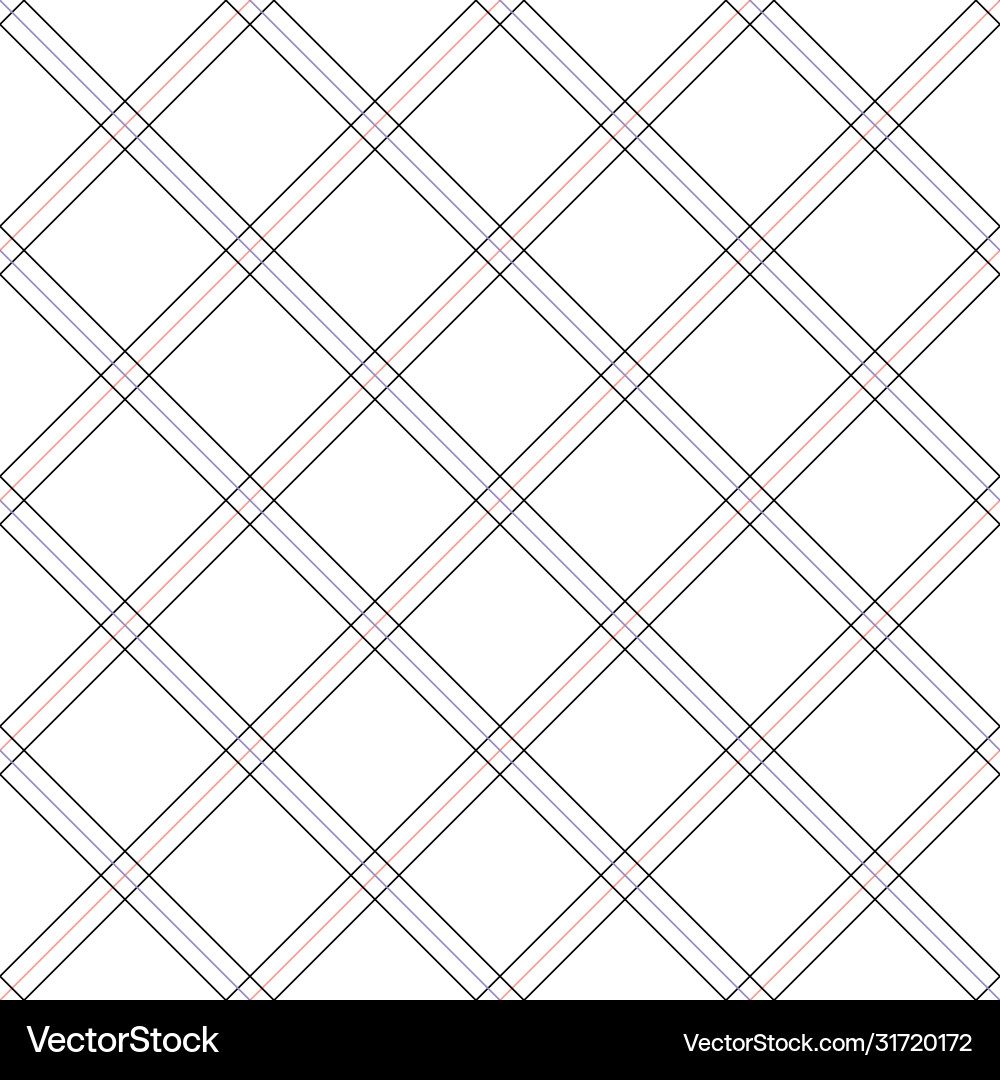 Minimal diagonal plaid seamless pattern Vector Image