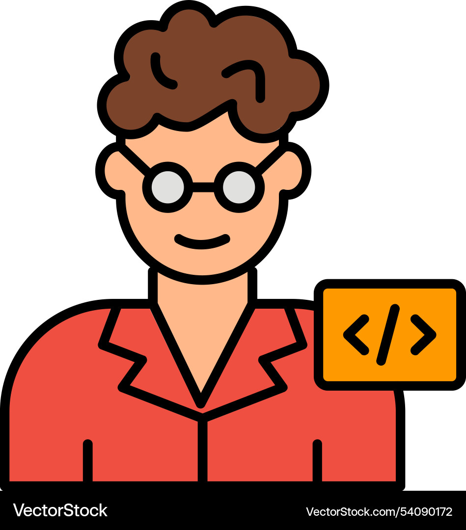Programmer vector image