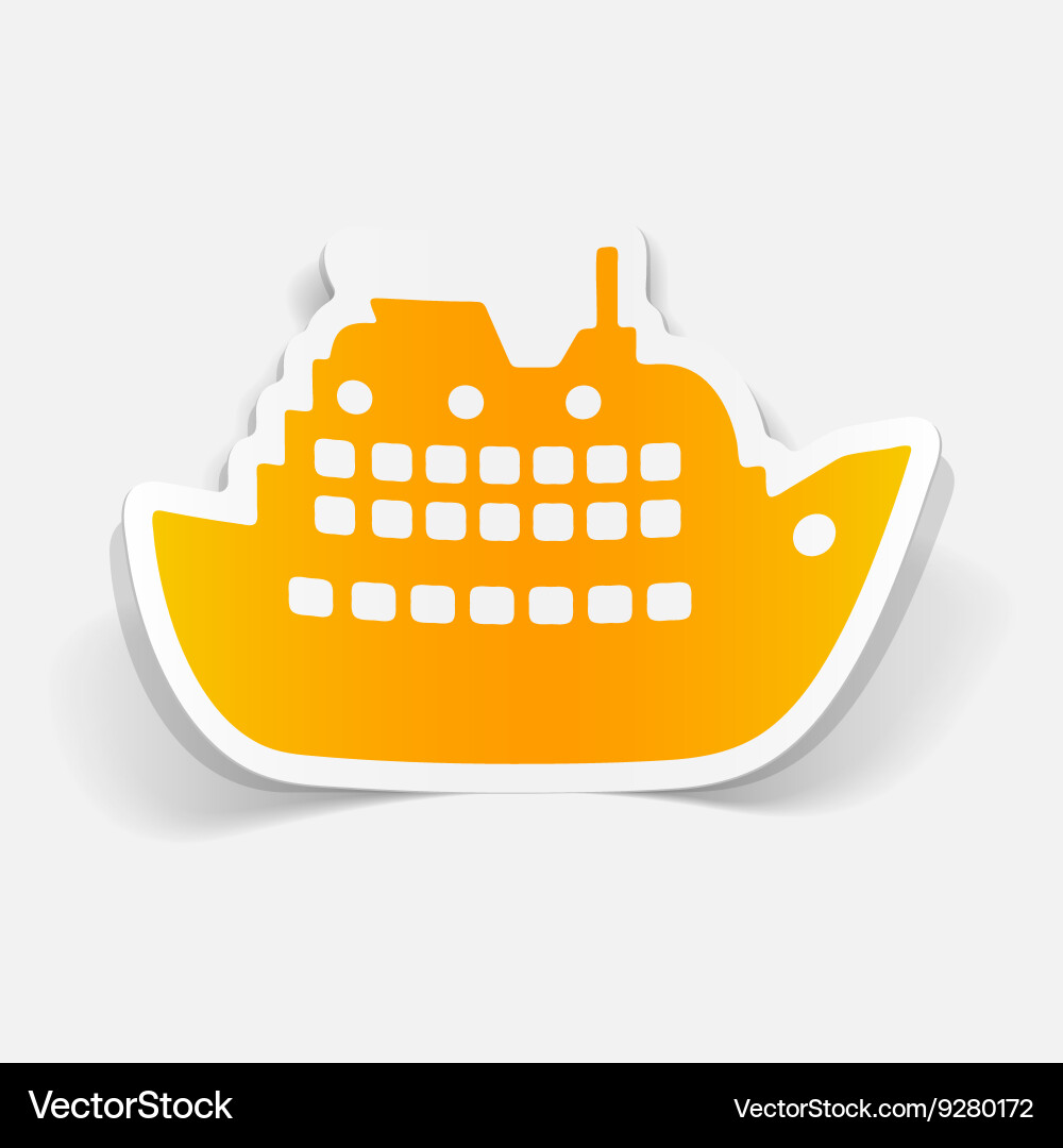 Realistic design element liner vector image