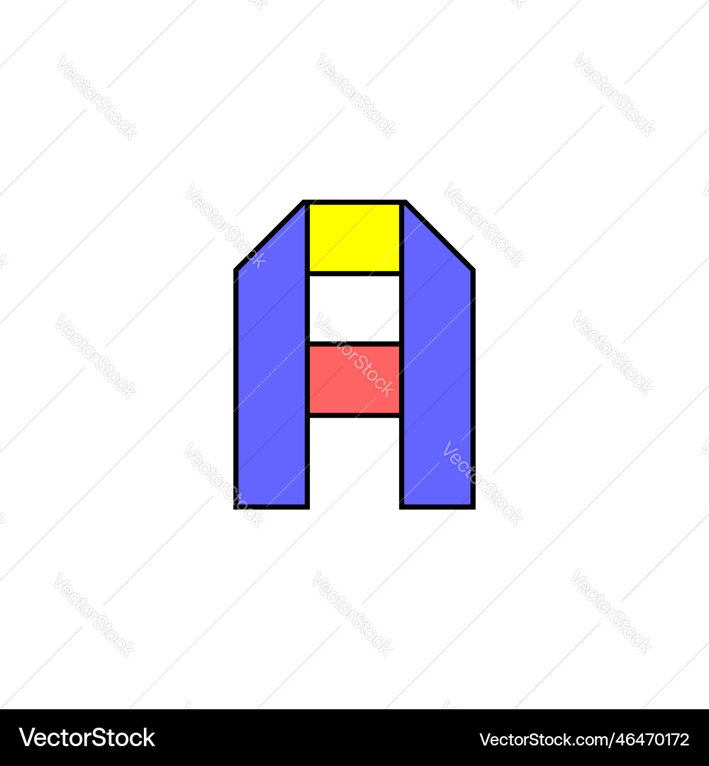 Schrift alphabet gefaltet aus farbigem Papierbuchstaben Schrift alphabet gefaltet aus farbigem Papierbuchstaben vektorbild