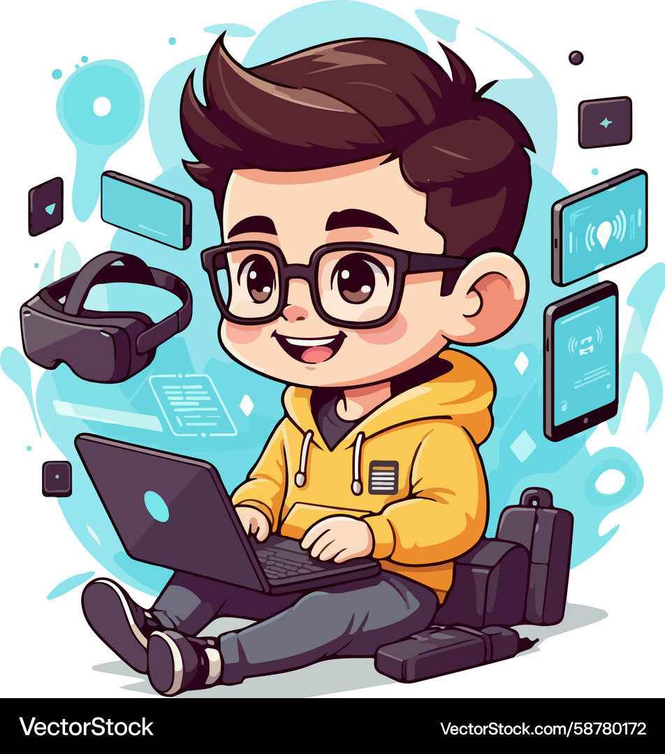 Software Development Technology Cyber Security Vector Image