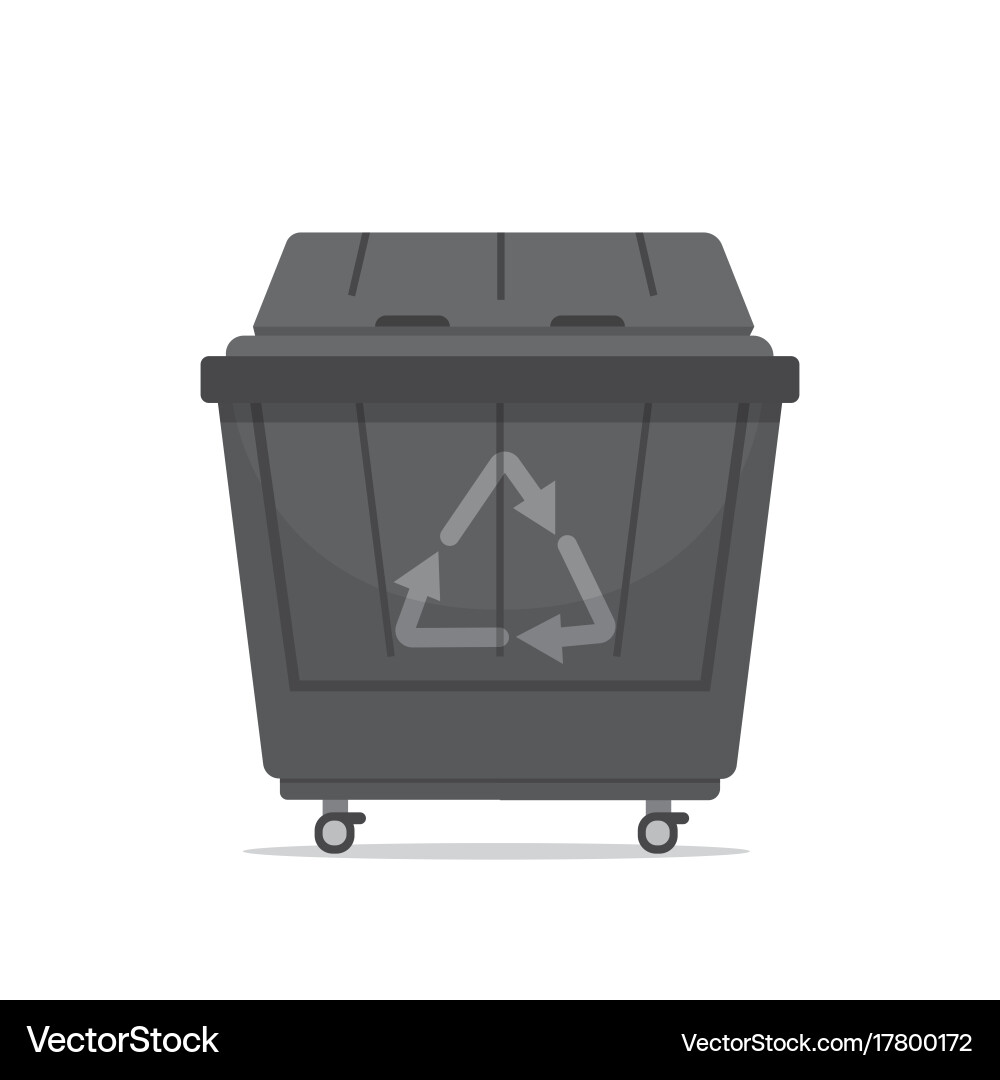 Trash Dumpster Vector Image