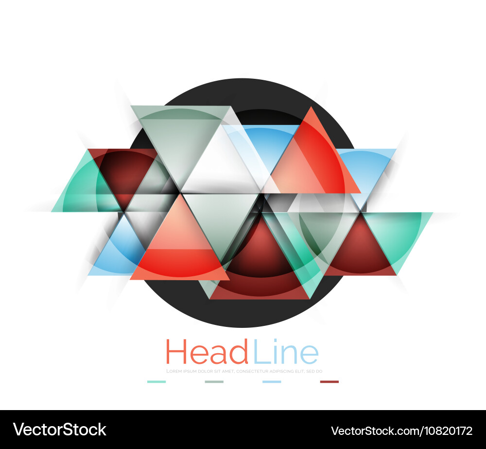 Triangle abstract background Vector Image