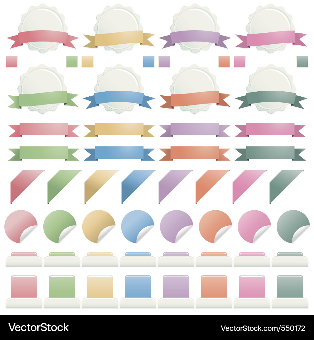 Web elements vector image